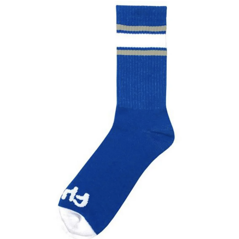 CHAUSSETTES CULT STRIPES BLEU / GRIS / BLANC